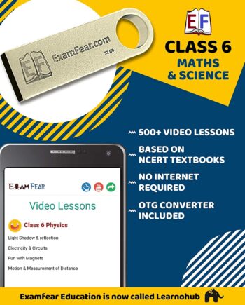 CBSE Class 6 Science & Math Preparation (Pendrive + OTG connector)