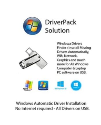 Drivers for all Windows computer and laptop with 64 GB pendrive with latest driver pack
