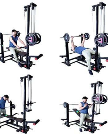 20 in 1 Bench only with LAT Pull Down Handle Stainless Steel Home Gym Equipment Twister