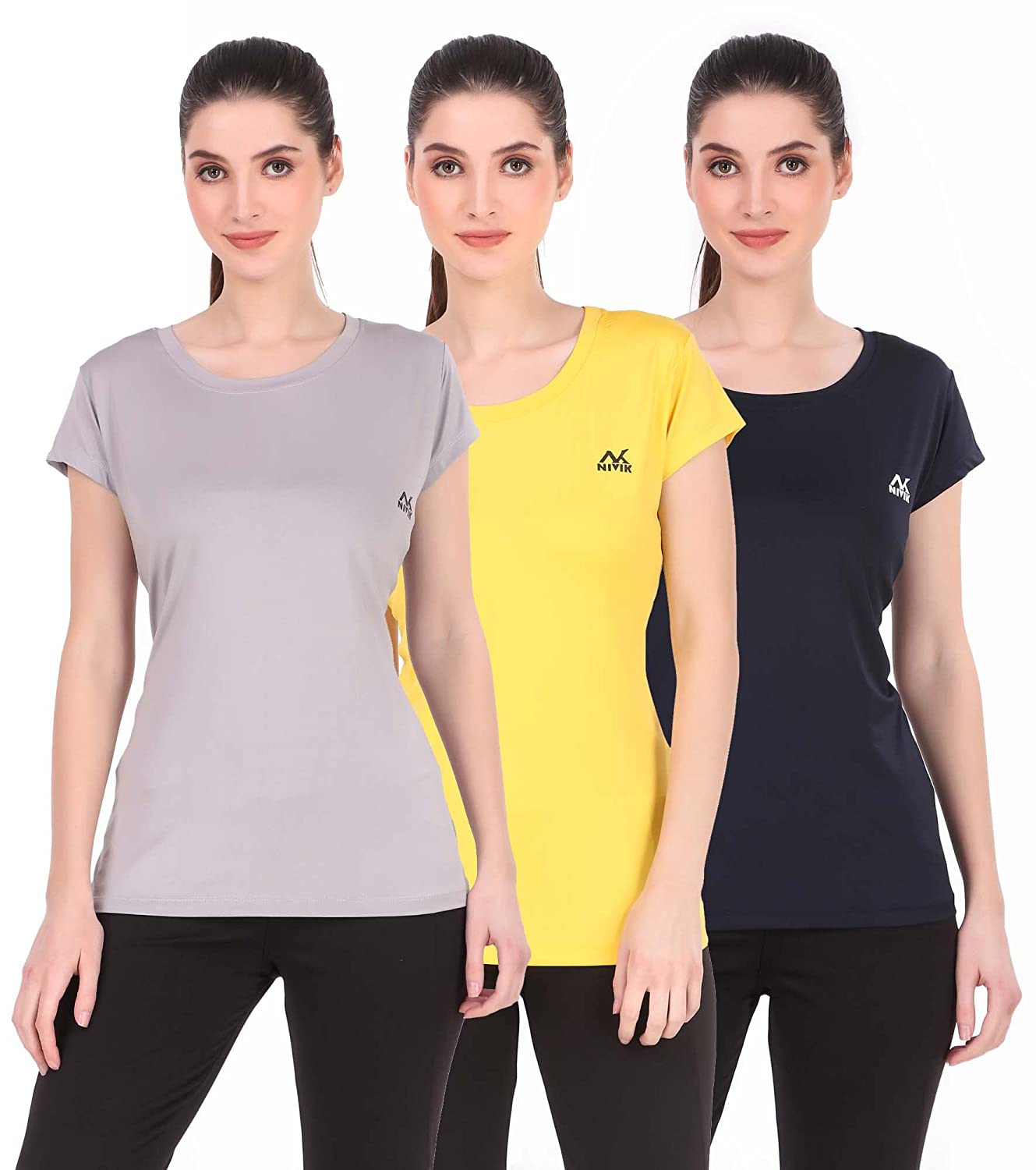 Lycra Tops for Gym. Combo Pack of 3 T-Shirts SELLERS STORE Lycra Tops for Gym. Combo Pack of 3 T-Shirts