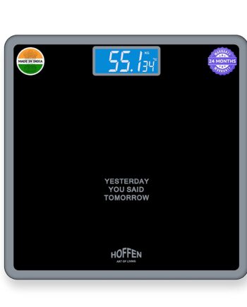 Digital Electronic LCD Personal Health Body Fitness Weighing Scale (Black) with 2 Years Warranty