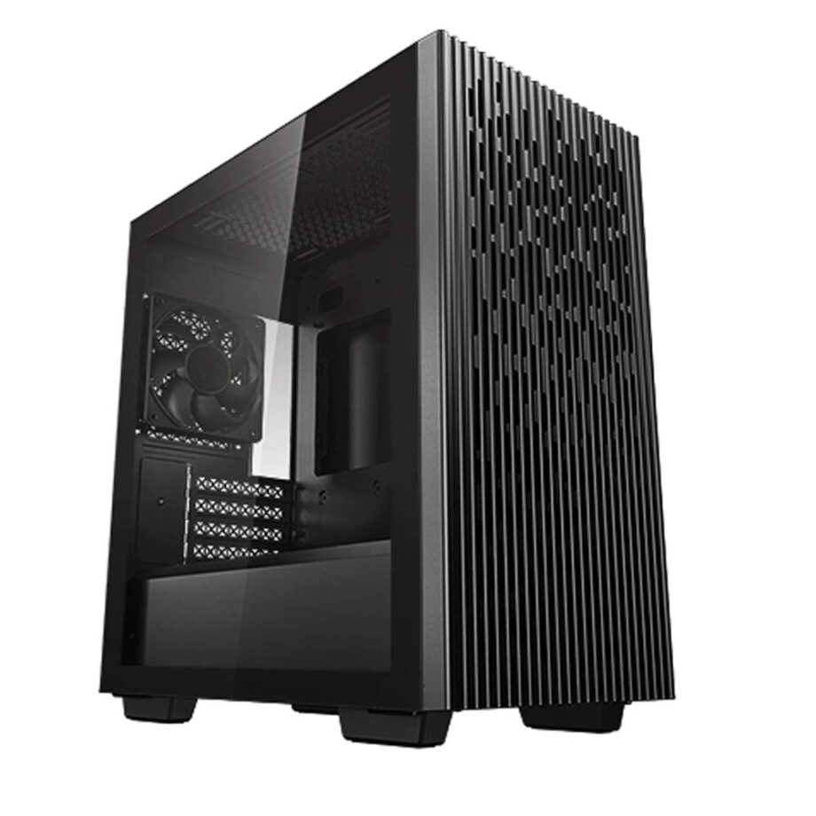 Computer Cabinet/Gaming Case -Black |Tempered Glass Side Panel with Rear
