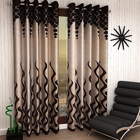 Home Sizzler Eyelet Polyester Door Curtains SELLERS STORE Home Sizzler Eyelet Polyester Door Curtains