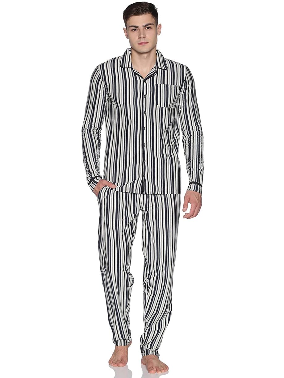 Men's Cotton Printed Pyjama Set Pack of 1