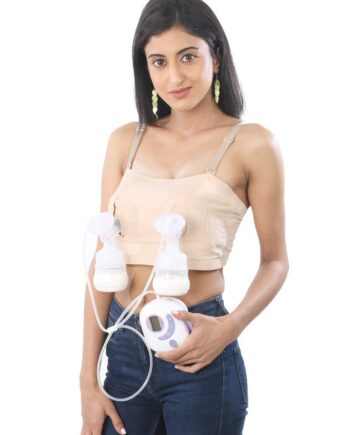 Electric Breast Pump Useful to Increase Milk Supply & Help Blocked ducts (Purple Color)