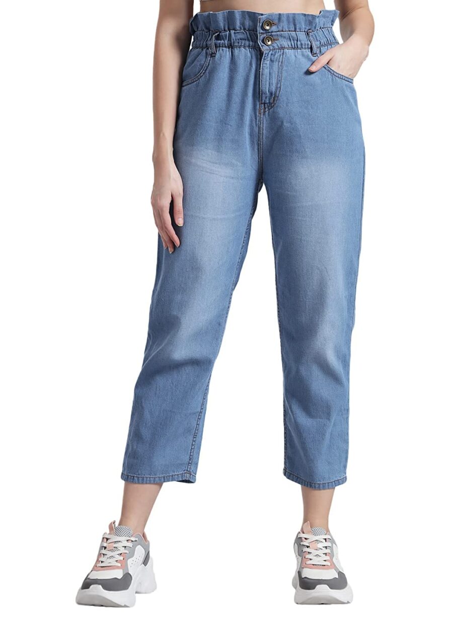 Women's Boyfriend Fit Jogger Style Denim Jeans