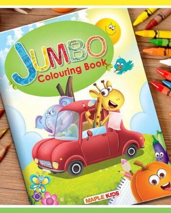Jumbo Colouring Book - Activity Colouring Book for 3 to 5 years old kids - Gift to children for painting, drawing and colouring