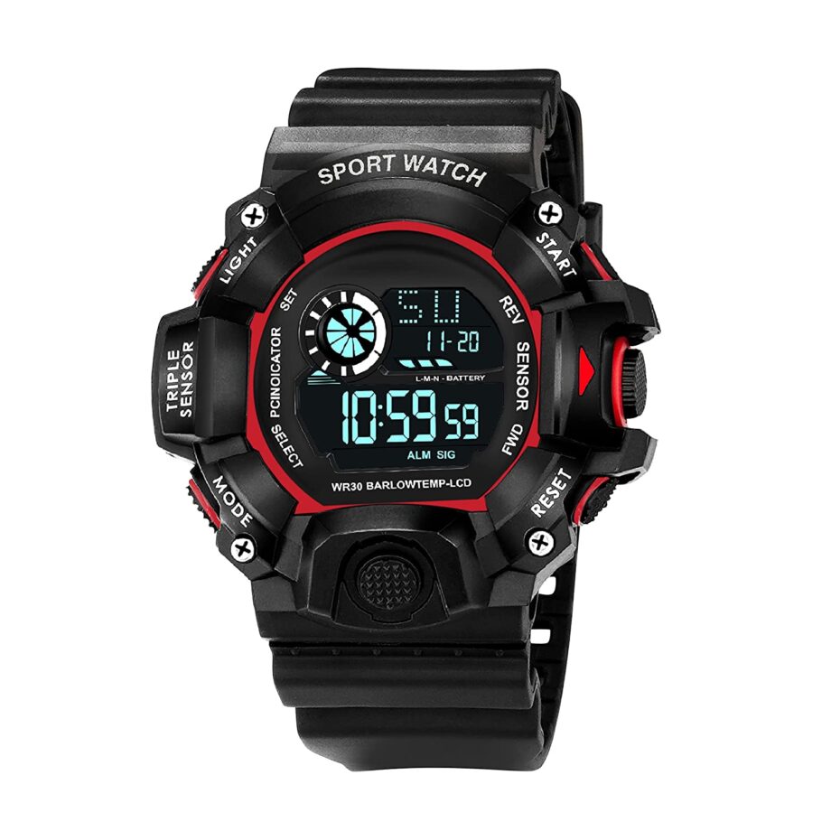 Multi Functional Sports Digital Multicolor Dial Men's Watch