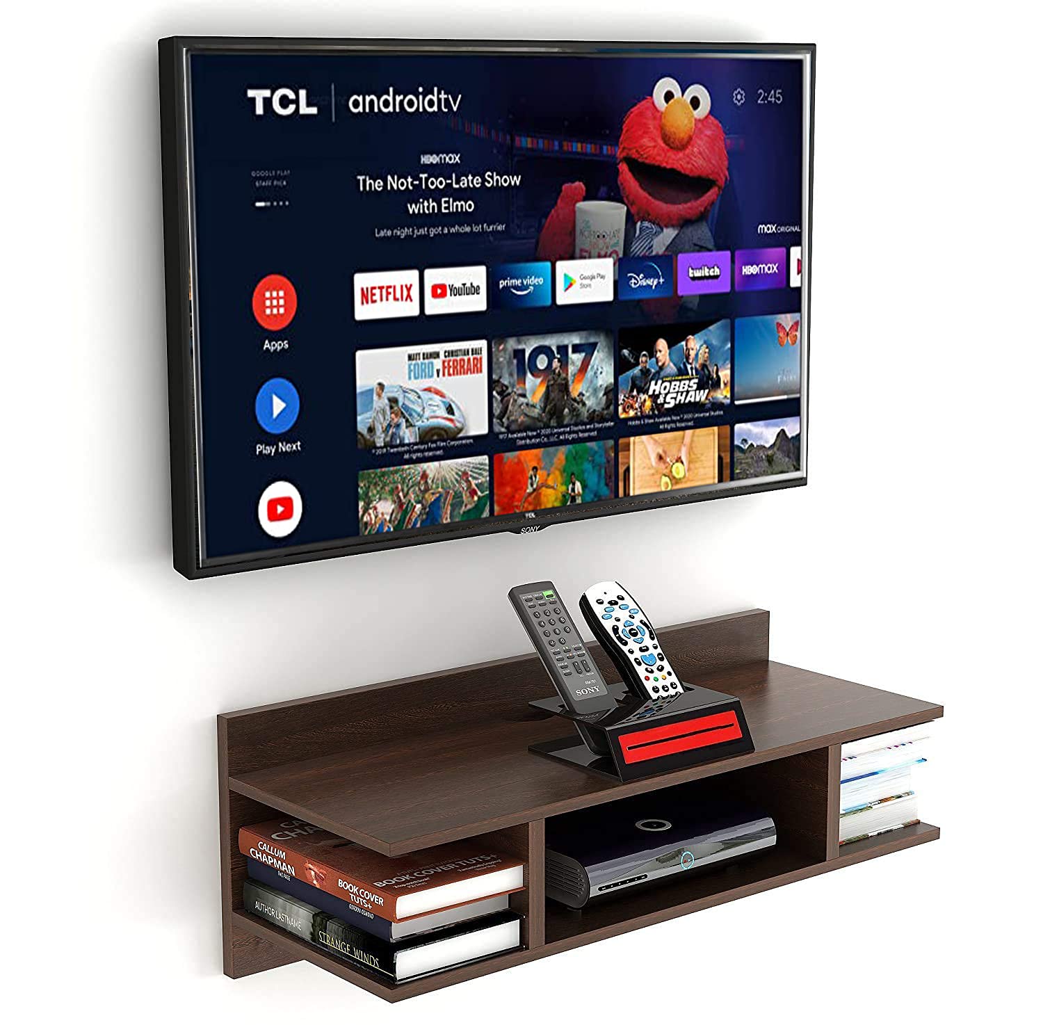 TV Cabinet Wall Shelves, Smart LED TV Entertainment Unit Wooden Set Top Box Stand SELLERS STORE TV Cabinet Wall Shelves, Smart LED TV Entertainment Unit Wooden Set Top Box Stand