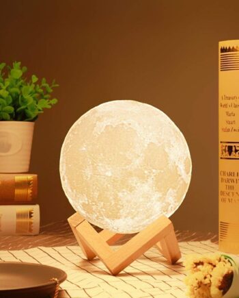 3D USB Rechargeable Moon Lamp 7 Color Changing Sensor