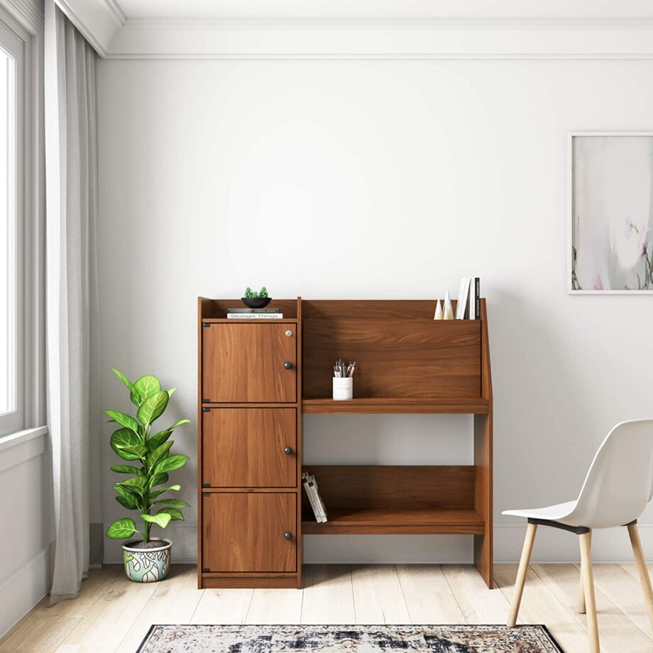 Engineered Wood Finish Study Table (Walnut)