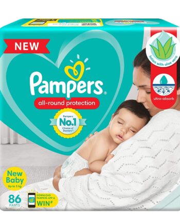 Pampers All round Protection Pants, New Born 86 Count Lotion with Aloe Vera