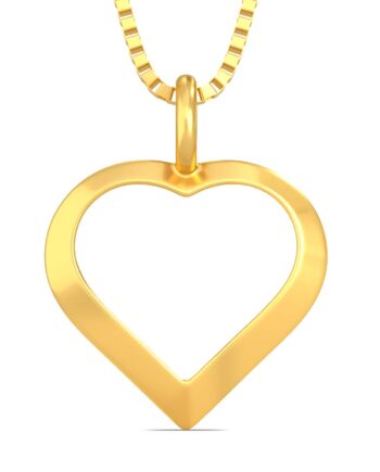 22KT Yellow Gold Pendant for Girls