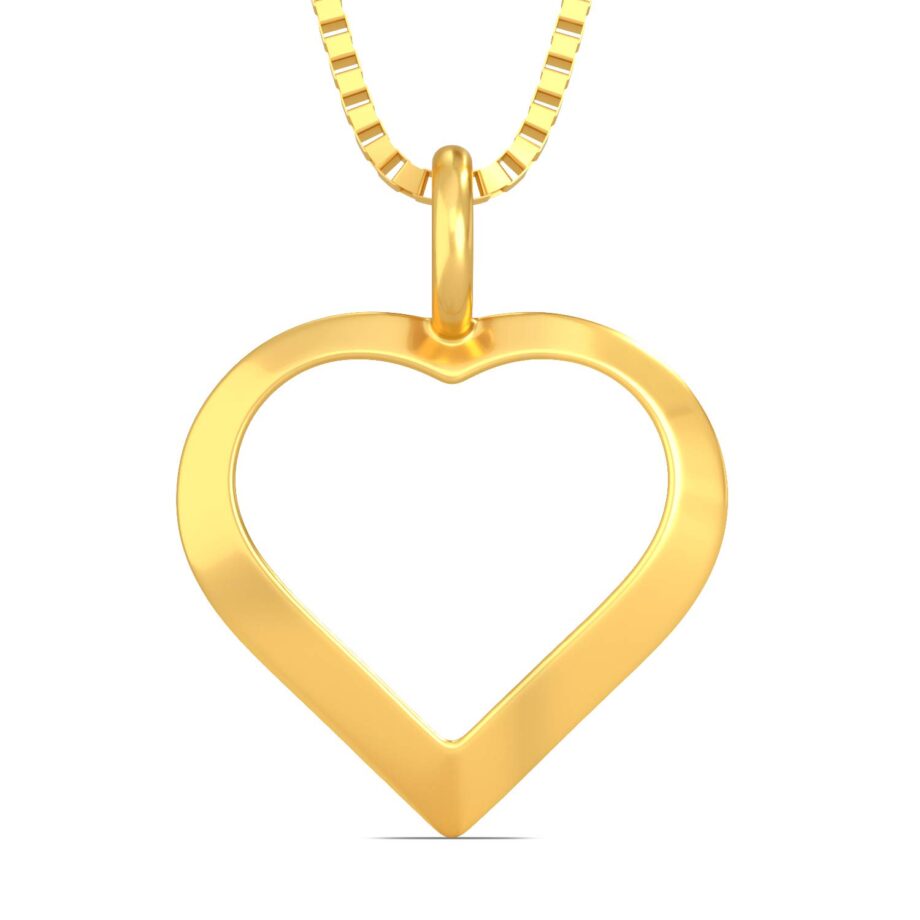 22KT Yellow Gold Pendant for Girls