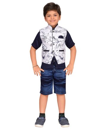 Kids Shirt, Waistcoat and Shorts Clothing Set for Boys