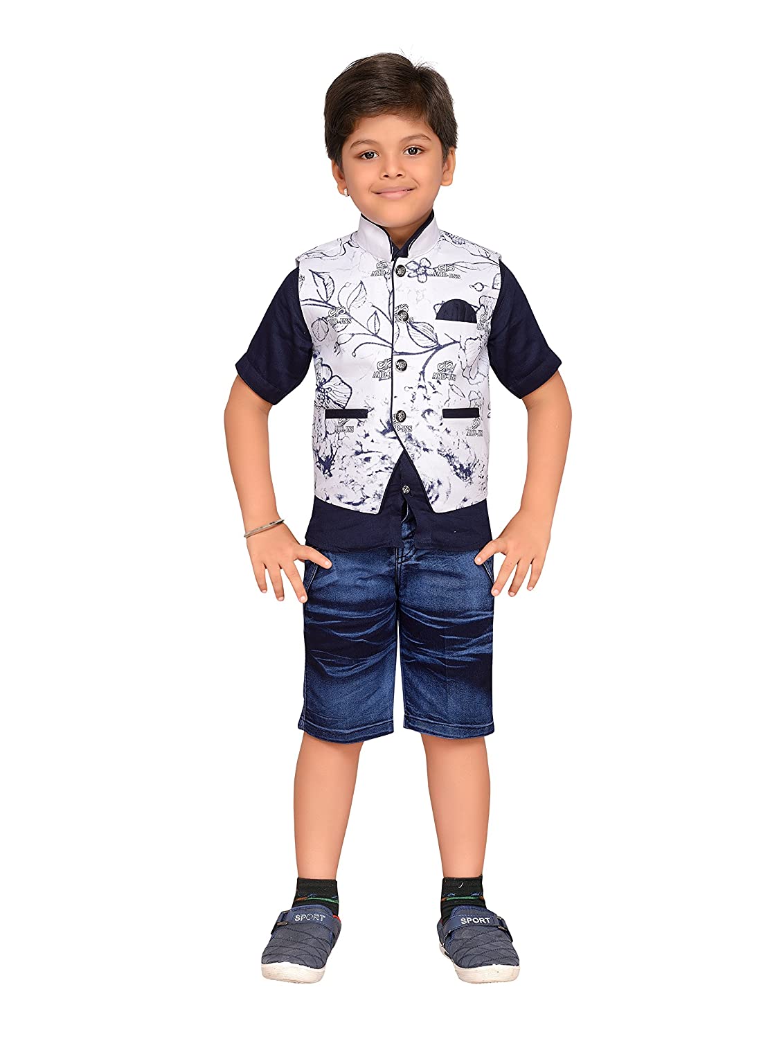 Kids Shirt, Waistcoat and Shorts Clothing Set for Boys SELLERS STORE Kids Shirt, Waistcoat and Shorts Clothing Set for Boys