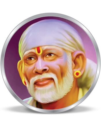 Precious Moments BIS Hallmarked Silver Coin Sai Baba Colorful Design 20gm 999 Pure