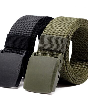 Unisex Nylon & Canvas Waist Belt (Pack of 2)