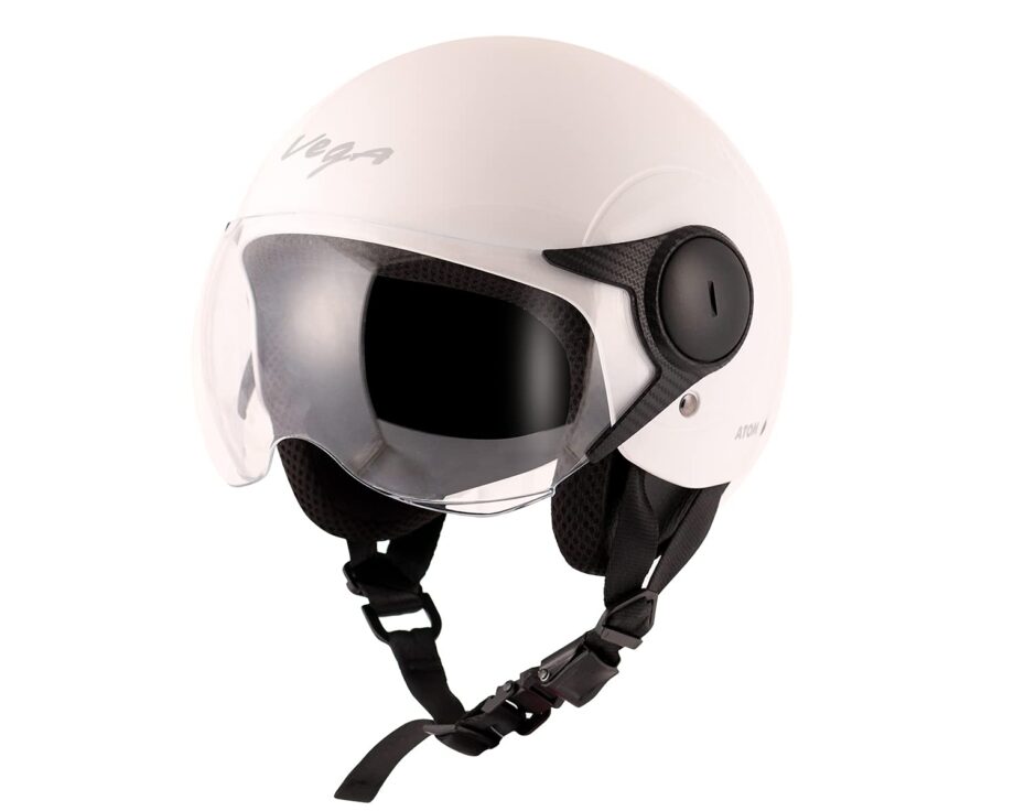 Vega Women's Atom Open Face White Helmet