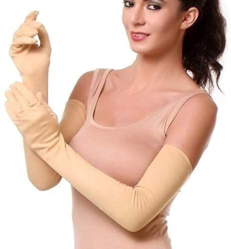 Women's and Men's Cotton Pollution and Sunburn Sunlight Protection Full Hand Gloves for Biking and Driving Dust SELLERS STORE Women's and Men's Cotton Pollution and Sunburn Sunlight Protection Full Hand Gloves for Biking and Driving Dust