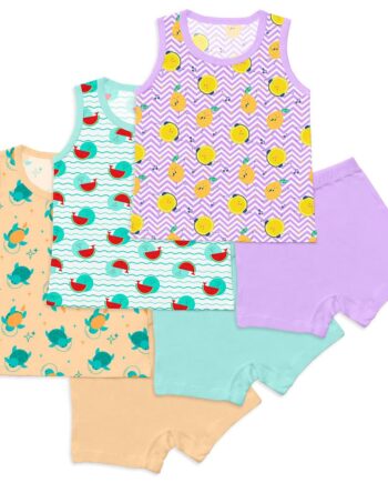 Top & Shorts Set | Evrydaywear| Comfort Wear | Lounge Wear | Clothing sets | Kids Combo Dress | Baby clothes | Boy clothes | Girls clothes |Combo 6 |Size 1 (6-12 Months)