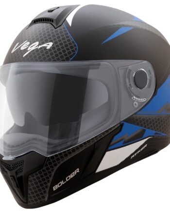 Bolder Dull Black M.Blue Helmet-L