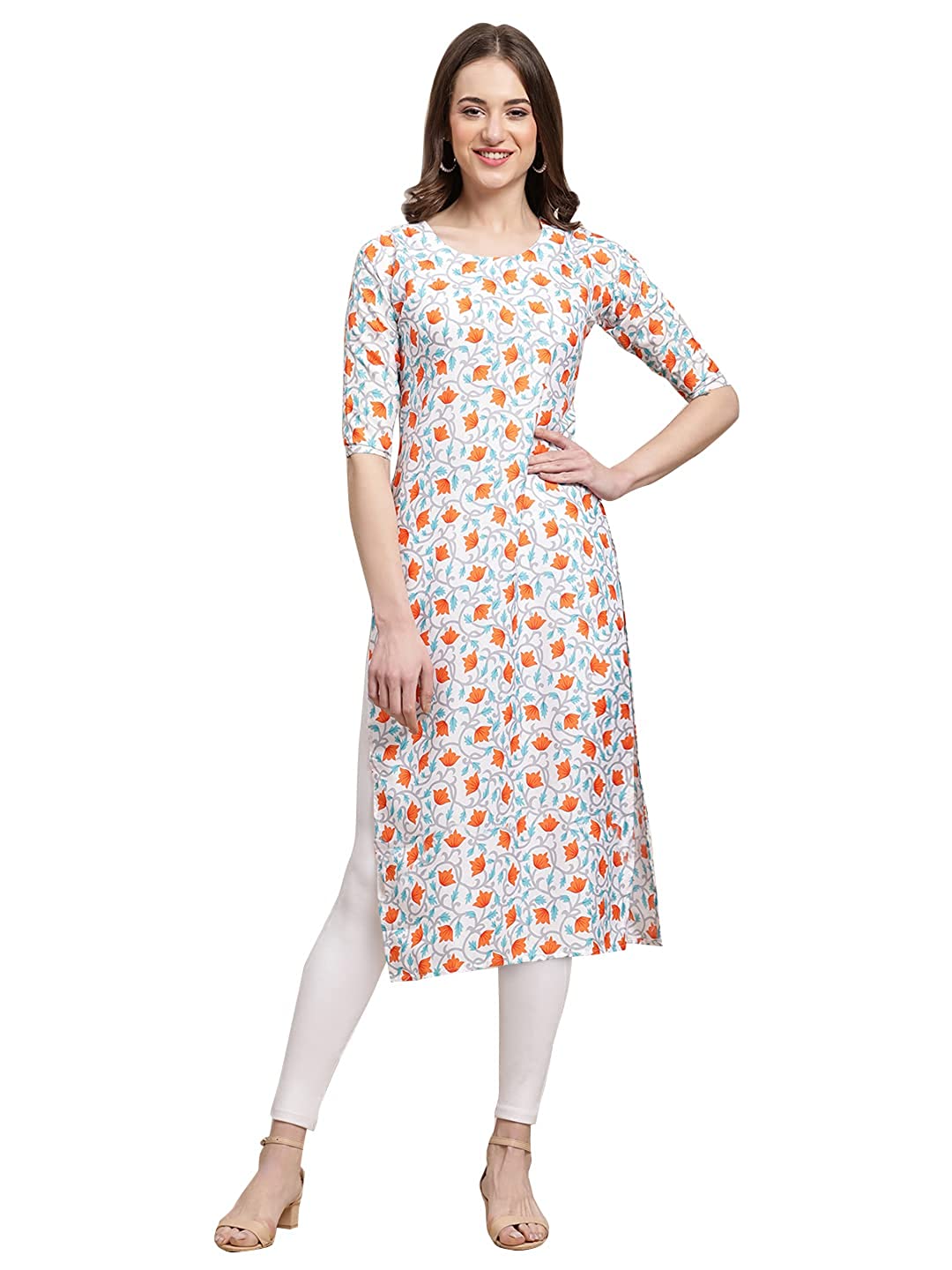 Women's Crepe Regular Kurta SELLERS STORE Women's Crepe Regular Kurta