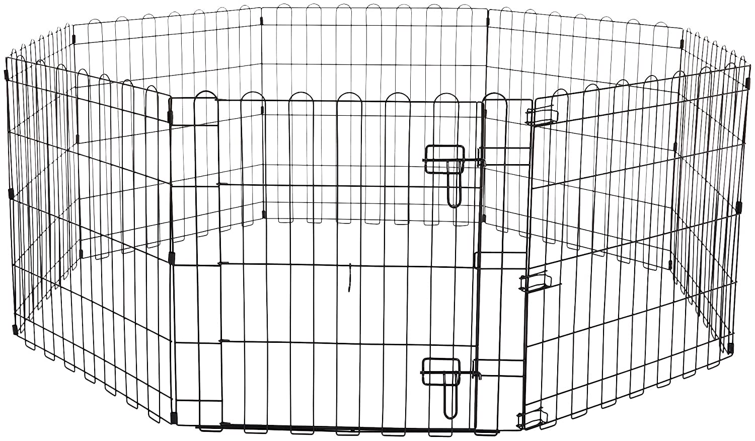 Foldable Metal Pet Dog Exercise Fence Pen With Gate - 60 x 60 x 24 Inches SELLERS STORE Foldable Metal Pet Dog Exercise Fence Pen With Gate - 60 x 60 x 24 Inches