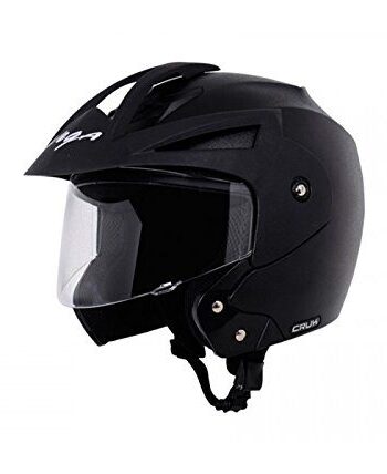 Vega Crux Open Face Black Helmet-L
