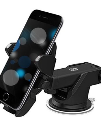 Car Mount Adjustable Car Phone Holder Universal Long Arm, Windshield for Smartphones - Black