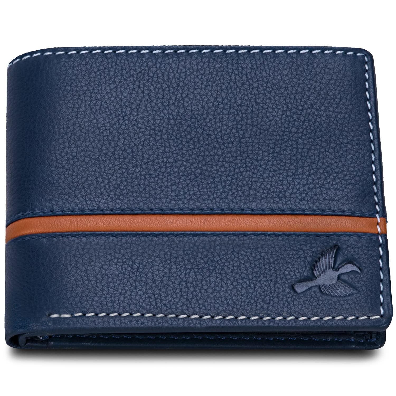 Navy Leather Wallet for Men | Wallets Men with RFID Blocking SELLERS STORE Navy Leather Wallet for Men | Wallets Men with RFID Blocking