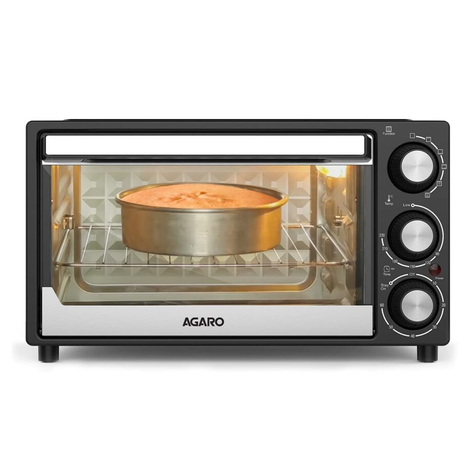 21 Liters Oven Toaster Grill With 5 Heating Modes & Convection Function (Black)