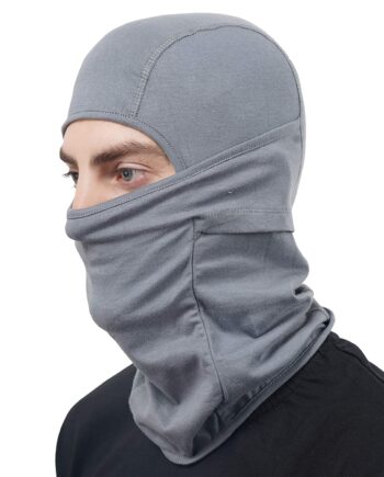 Lightweight Breathable Stretchable Motorcycle Balaclava Full Face Mask for men and women Protects from Wind, Sun, Dust for biking, Cycling, Running and Outdoor Activities (Grey, Pack of 1)