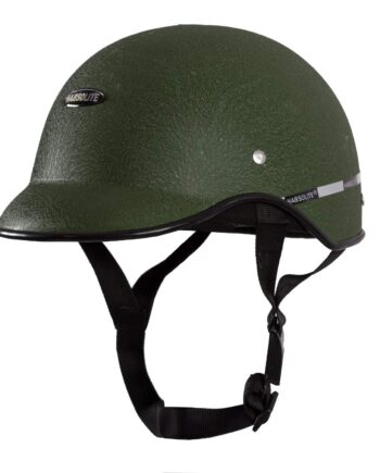 Men's & Women's ABS Plastic Mini Wrinkle All Purpose Safety Helmet with Quick Release Strap (Green, one size)
