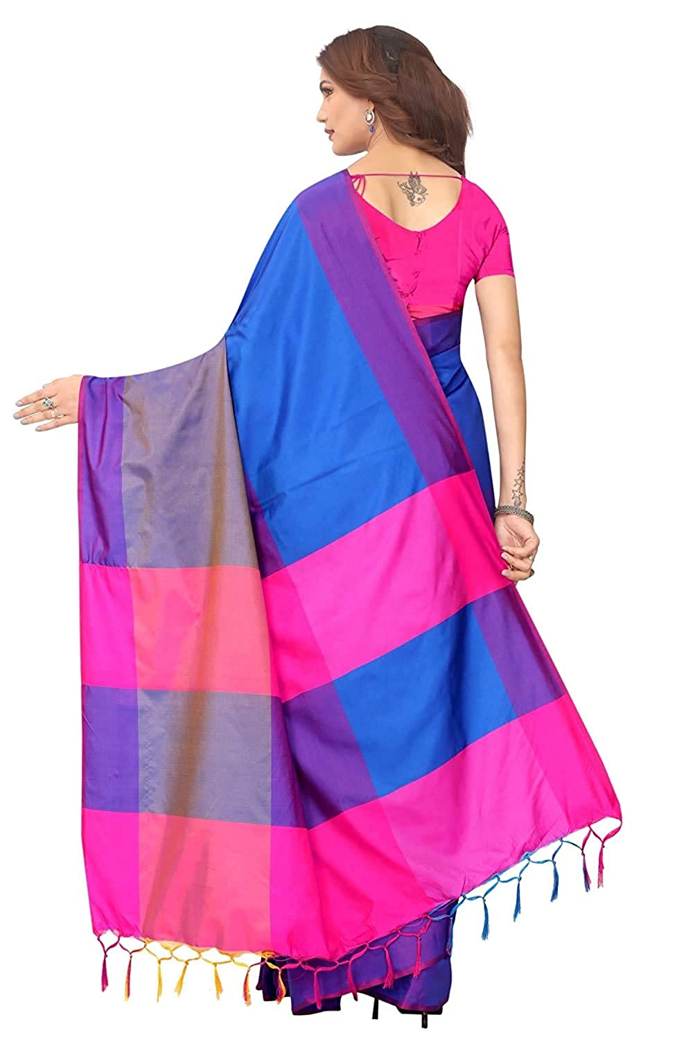 Soft Cotton & Silk Saree For Women Banarasi Saree SELLERS STORE Soft Cotton & Silk Saree For Women Banarasi Saree