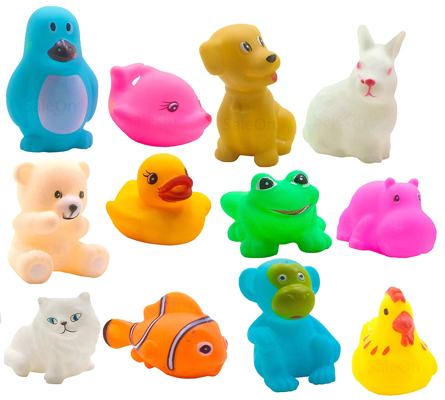 12 Pcs Mix Cute Animals Swimming Water Toys Non-Toxic,BPA Free SELLERS STORE 12 Pcs Mix Cute Animals Swimming Water Toys Non-Toxic,BPA Free