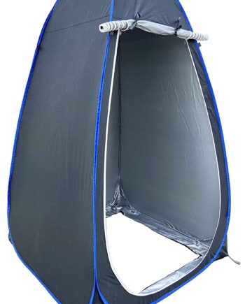 Polyester Foldable Portable Pop up Cloth Changing Tent or Toilet Tent for 1 Person - Black