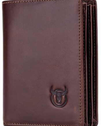 Men's Genuine Leather RFID Blocking Large Capacity Wallet | Bifold Wallet for Men (Brown)