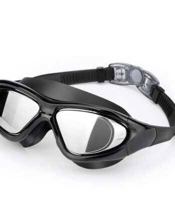 Big Frame Competition Swim Goggles with Free Protective Case Pro Clear Lens
