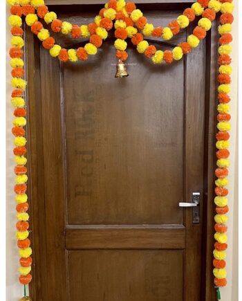Artificial Marigold Fluffy Flowers Garlands Door Toran /Door Hangings