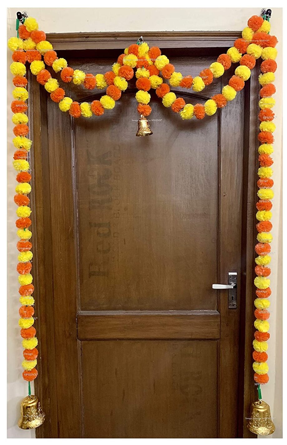 Artificial Marigold Fluffy Flowers Garlands Door Toran /Door Hangings