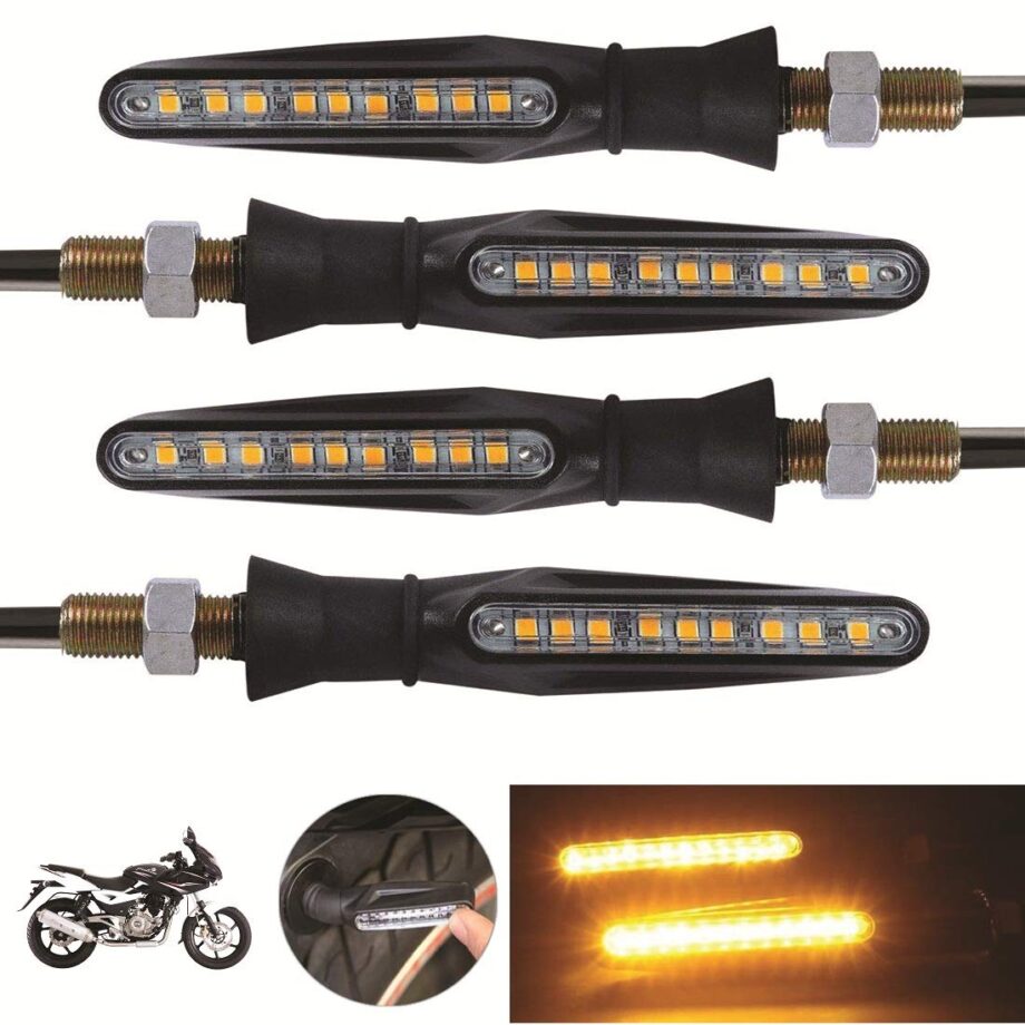 Bright SMD LED KTM Style Indicators for Universal All Bike Models (Amber, Pack of 4)