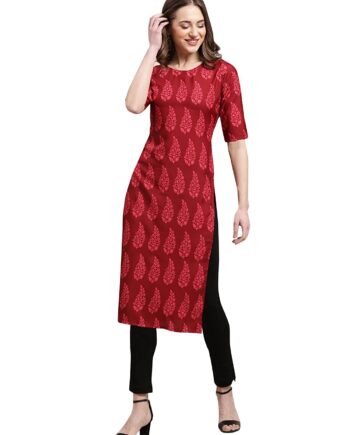 Women's Crepe Regular Kurta