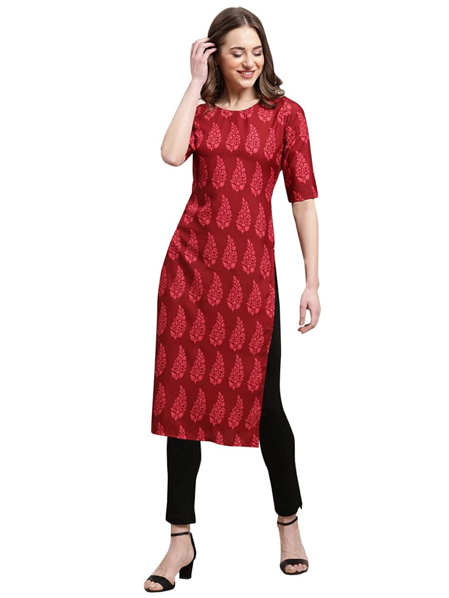 Women's Crepe Regular Kurta