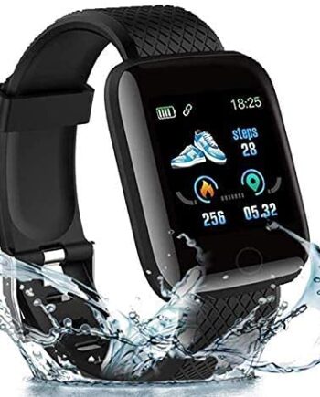 Smart Watch D116 for Xiaomi Mi Note 9 Smart Watch LED with Activity Tracker, Heart Rate Sensor, Sleep Monitor and Basic Functionality for All Boys & Girls - Black