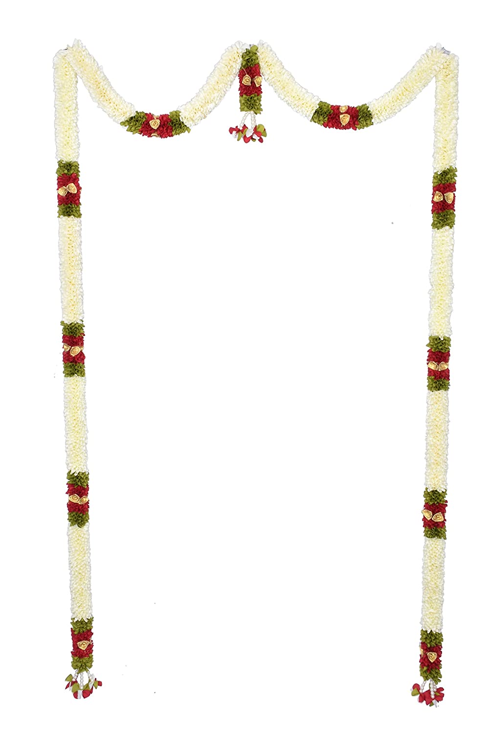 Mini Thoma (White) Artificial Doorway Flower toran SELLERS STORE Mini Thoma (White) Artificial Doorway Flower toran