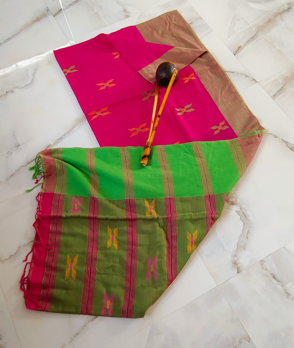 Designer Cotton Saree With Blouse SELLERS STORE Designer Cotton Saree With Blouse