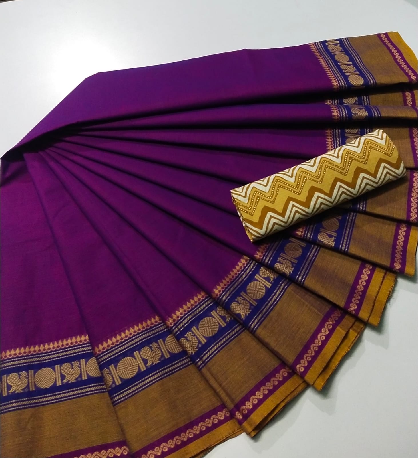 Chettinad Fancy Border Cotton Saree SELLERS STORE Chettinad Fancy Border Cotton Saree