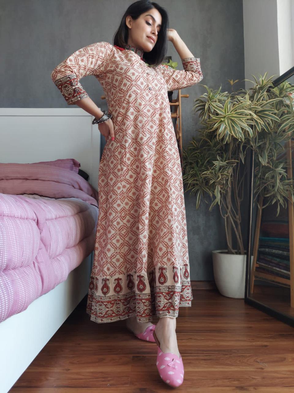 Hand Block Printed Kurti SELLERS STORE Hand Block Printed Kurti