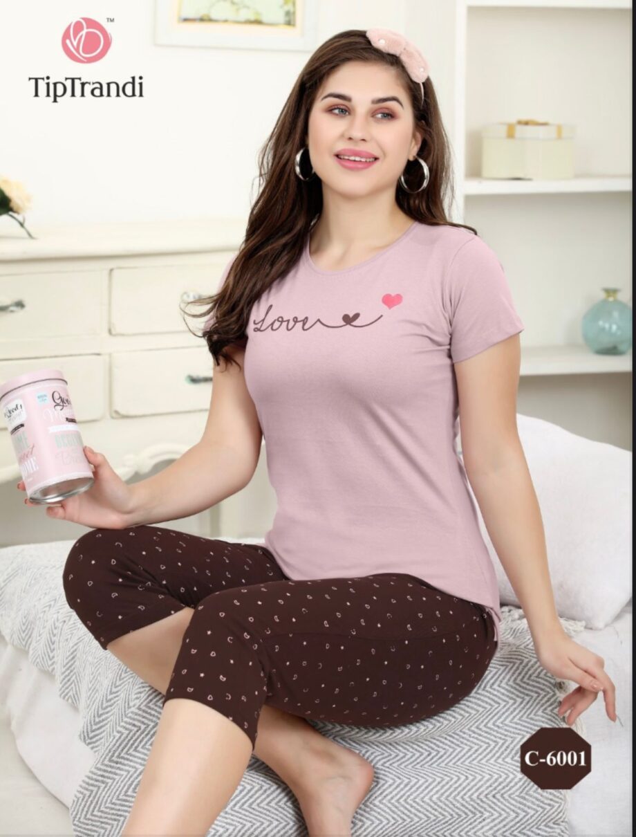Girls Capri Night Suit